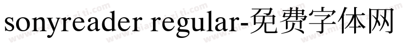 sonyreader regular字体转换